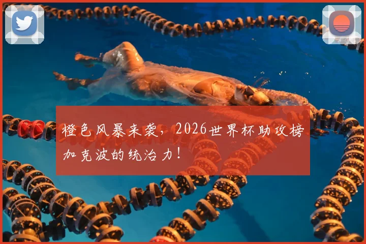 橙色风暴来袭，2026世界杯助攻榜加克波的统治力！